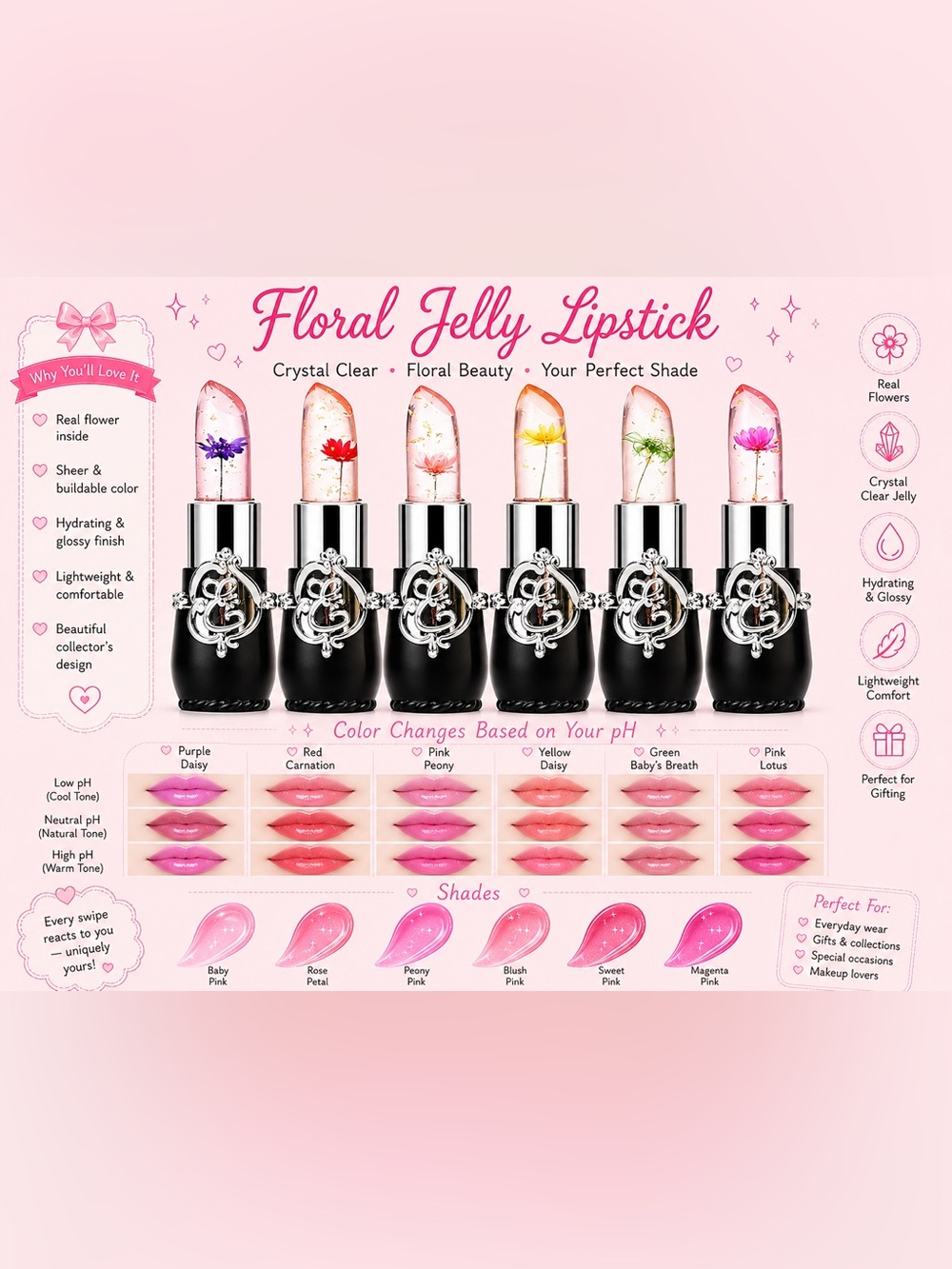 One Color changing lipgloss 💄